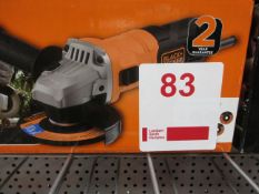 Black & Decker BEG010A5 710w 115mm angle grinder, 240v, boxed