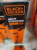 Black & Decker STC 1820 PC 18v cordless 28cm strimmer, boxed