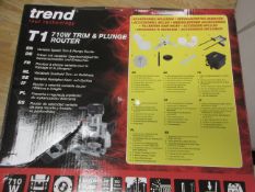 Trend TI 710w trim & plunge router, 240v, boxed