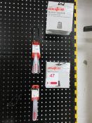 Mafell consumable stock including TCT saw blades, DBHW5 dowel drill bits, HM drill bits