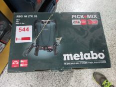 Metabo RSG 18LTX 15 18v cordless back pack sprayer, max 3 bar - body, boxed