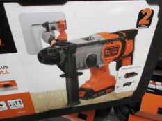 Black & Decker BCD900DIK 18v cordless SDS Plus hammer drill, boxed