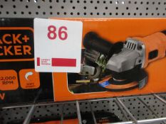 Black & Decker BEG010A5 710w 115mm angle grinder, 240v, boxed