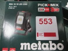 Metabo BSA 12-18 LED 2000 site light - body, boxed