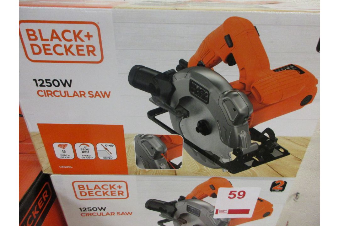 Black & Decker C512J0L 1250w circular saw, 240v, boxed - Image 1 of 2