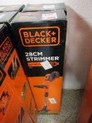 Black & Decker STC 1820 PC 18v cordless 28cm strimmer, boxed