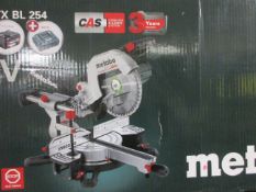 Metabo KGS 18 LTX BL 254 cordless compound sliding mitre saw, 92 x 305mm, boxed