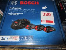 Bosch Professional Starter Set with 3 x Pro Core 18v Li.0 Ah batteries, and 1 x GAL 1880CV
