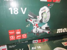 Metabo KGS 18 LTX BL 305 cordless compound sliding mitre saw, 110 x 305mm - body, boxed
