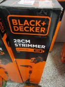 Black & Decker STC 1820 PC 18v cordless 28cm strimmer, boxed