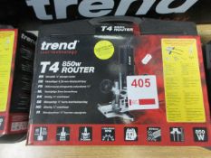 Trend T4 850w router, 240v, boxed