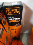Black & Decker STC 1820 PC 18v cordless 28cm strimmer, boxed