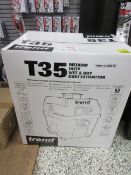 Trend T35 medium duty wet & dry dust extractor, 110v