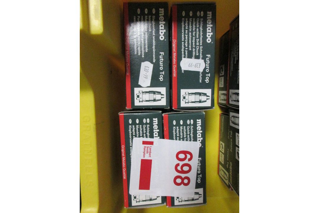Eight Metabo Futuro top keyless chucks, type 805-2/13, 0-13mm - Image 1 of 2