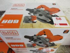 Black & Decker C512J0L 1250w circular saw, 240v, boxed