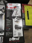 Three Trend adjustable trade lock jig, product ref. LOCK/JIG/B with fully adjustable sliding plates,