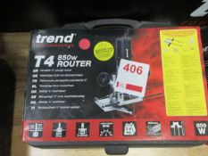 Trend T4 850w router, 240v, boxed