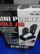 Two Trend mini pocket hole jig, ref. PH/JIG/M, boxed