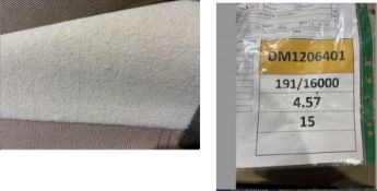 Part roll of cream carpet