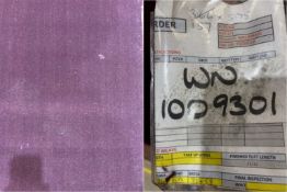 Part roll of 'Plain Oxford Purple' carpet