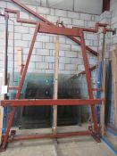 Metal frame sheet glass crane attachment lifting jig, no. 304, SWL 3.5tons