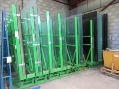 Hegla KPL IMZ 10 section roller stock rack , max capacity per section 3 ton, serial no. 5980-1 (