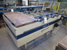 Benj Werfell SM7-8 pneumatic workbench, LH51 DRO with 2 x Prebena pneumatic 2P-ES40SD stapler,