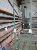 Two metal frame mobile adjustable height drying racks, 2.6m