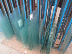 Remaining offcut throughout building including frosted, bronze, grey, float, optifirm, various