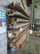 Metal frame single sided mobile storage rack, approx. 4m x 700 x height 2m