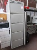 Bisley metal 4-drawer filing cabinet