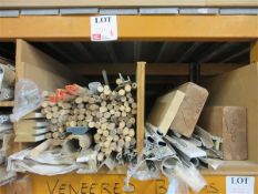 Various quantity & sized dowles, timbers, aluminium trim and draft excluders