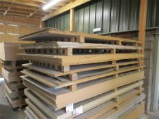 Fifty three 5mm/30mm MDF boards, 1.2 x 2.4m