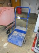 Metal framed drum trolley