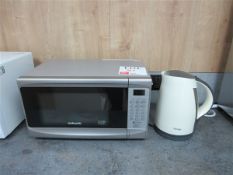 Cookworks microwave and Prestige kettle
