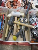 Selection of vairous hammers & mallets