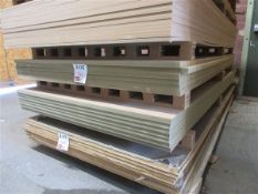Thirteen 18mm MDF boards, 2440 x 1220mm