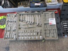 Three part complete socket & spanner sets