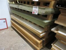 Four sheets of various sized and finished MDF sheet boards