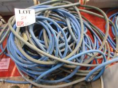 Assorted lengths of rubber airline hoses