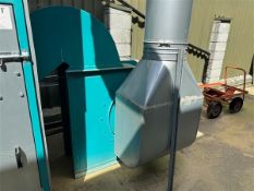 Stainless steel twin chamber dust extraction with ducting height 4 x width 2.3 x depth 1.2m A ‘point