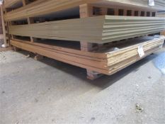 Eight insulation boarding, 2440 x 1220mm