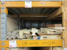 Selection of timbers & cardboard corner protectors, various quantities & sizes