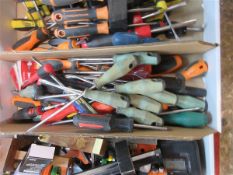 Selection of various screwdrivers
