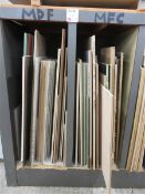 Assorted quantity of various sized MDF and chipboard boards