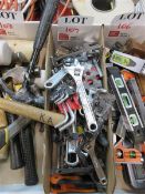 Selection of vairous small adjustable spanners & hex keys