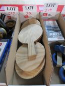 Set of wooden rackets