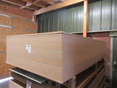 Twenty six 18mm MDF boards, 2440 x 1220mm