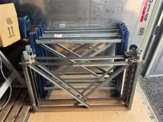 Quantity of dismantled boltless adjustable workbenches (no bench top)