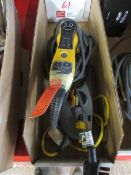 Mirka DEOS 353CV 240v corded palm sander, and Burgess 240v corded engraver